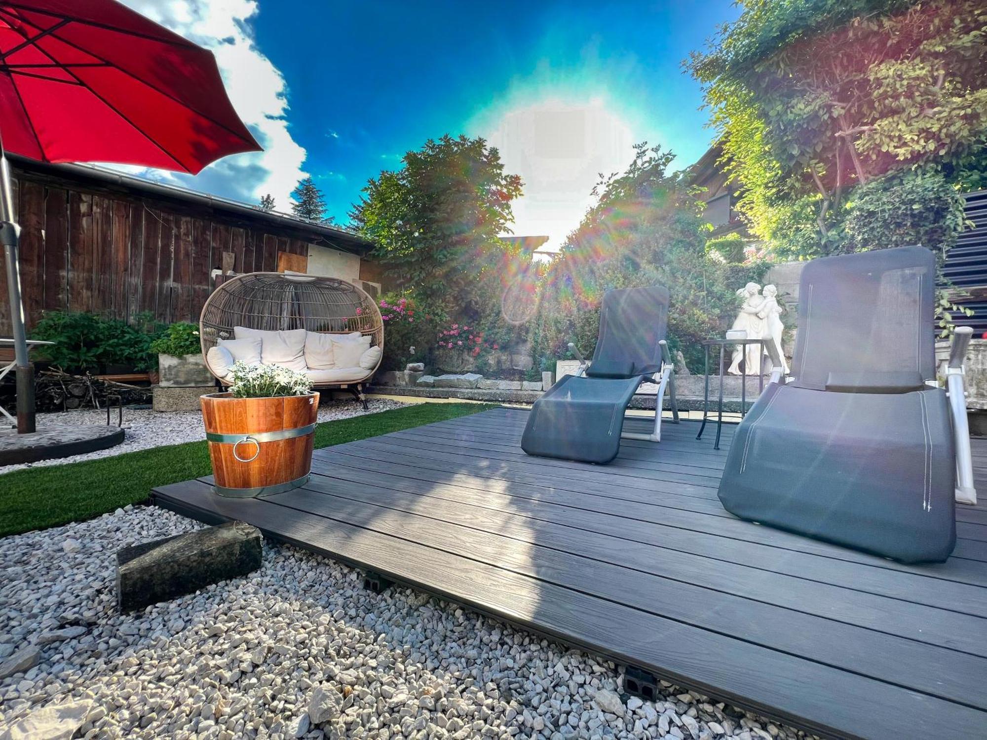 Mitten Im Zentrum Ferienwohnungen Mit Sonniger Terrasse Telfs Esterno foto